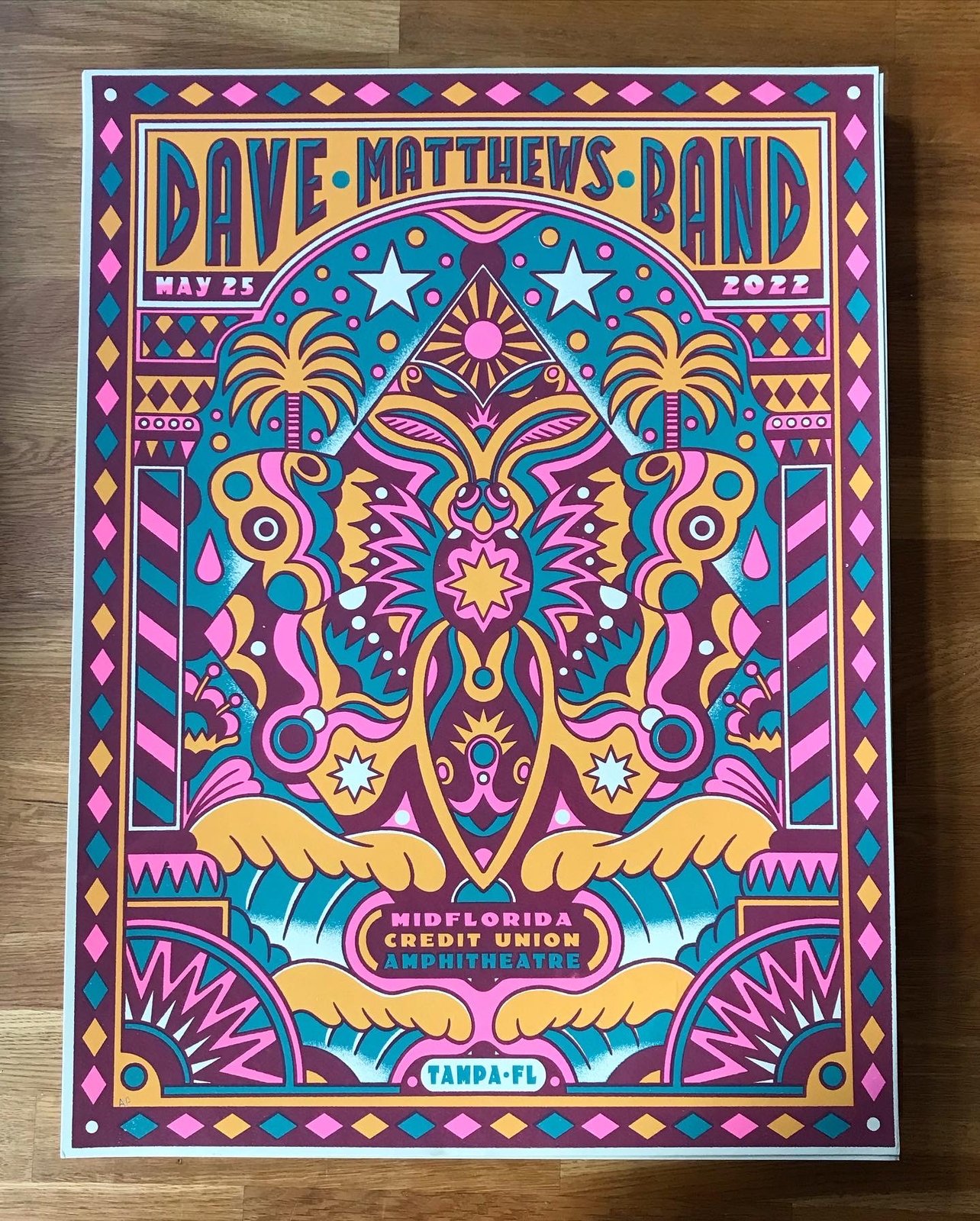 Dave Matthews Band | Tampa | Screen Print | benerohlmann